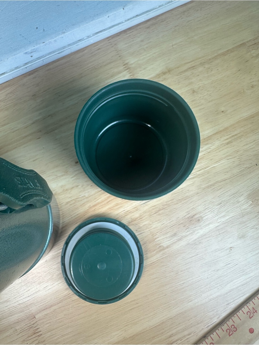 Vintage Stanley thermos 24 oz wide mouth green Insulated Vacuum Bottle - Picture 9 of 9